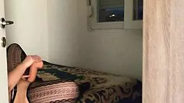 I spotted her with that huge dildo