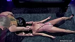 young babe submits to milf lezdom domination