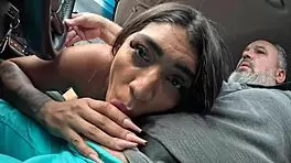 carioca beauty with big tits and ass hitchhikes, sucks driver, and offers her ass - maju fagundes