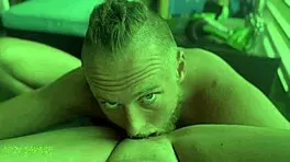 girlfriend moans loudly as friend licks her pussy 😍