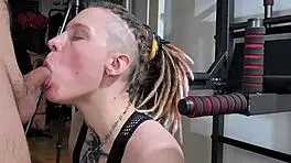 Workout turns into intense doggystyle fuck with girlfriend