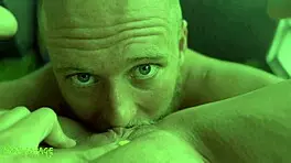 girlfriend moans loudly as friend licks her pussy 😍