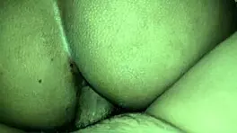 My stepfather finishes inside me to try getting me pregnant on the bed