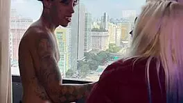 Girl Next Door Warms Up with a Friend