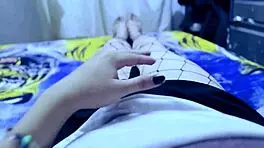 latina stepsister touches herself