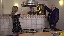 Daddy4K Skinny Russian Teen 18+ Seduces Old Man For Oral And Hardcore Action. She Takes It All!