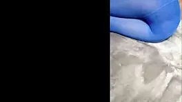 Milf In Pantyhose And Heels Teases With Curves