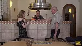 Daddy4K Skinny Russian Teen 18+ Seduces Old Man For Oral And Hardcore Action. She Takes It All!