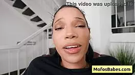 Eden west's big tits bounce as charles dera drills her wet ebony pussy hard