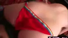 sexy andi gives lap dance rubbing pussy in pants