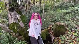 Damn! Rough Outdoor Forest Sex With Teen 18+ Spanked Hard!