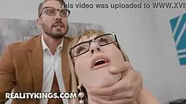 angel hides under desk getting fucked by quinton