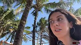 Crazy cumwalk in a crowded public spot, nearly got caught with cum in mouth