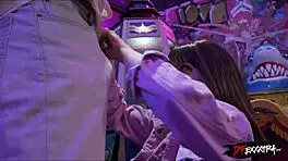 i want to fuck you right here in the arcade with my big cock