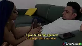 Imagine your husband fucking your stepdaughter's skinny teen friend with a big clit.