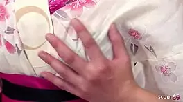 Uncensored JAV DVP Double Vaginal MMF 3Some Sex for Japanese Traditional Geisha Girl in Wild Porn