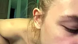 Squirting While Sucking Natural Tits