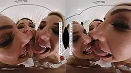 Naughty America明星Bianca、Kit、Rachael更衣室被猛插