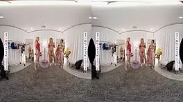 Naughty America明星Bianca、Kit、Rachael更衣室被猛插