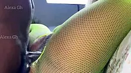 cum in my pussy, young 18+ ebony babe pounded hard by monster cock till creampie spills out!