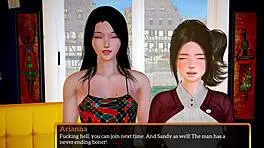 My New Family Game With Brunette Teen