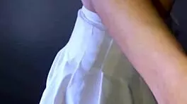 Bonneyuwu in Leopard Top and White Skirt Masturbates with Intense Desire