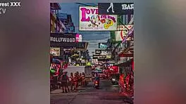 sexy asian gogo stripper rips clothes and gets fingered on stage