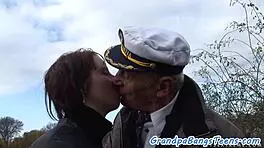 I doggystyle the busty eurobabe grandpa style