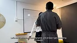 milf teacher shows 18-year-old boy and nerdy girl how to bang in hot classroom threesome