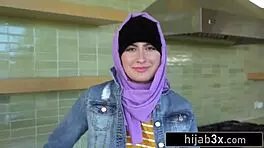 I watch this sexy middle-eastern teen 18+ suck cock for the first time