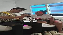 mature whore cheating on her husband with her little 18+ step-nephew