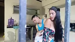 Damn! Ugly old man pounds busty big-ass beauty with huge nipples in outdoor action!