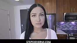 Big dick stepdaddy rescues thief with sex