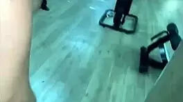 training turns into hard fuck and cum in mouth