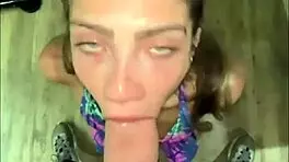 training turns into hard fuck and cum in mouth