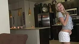 18-Year-Old Blonde Nicole Ray Rides Her Well-Hung Boyfriend in Wild Action