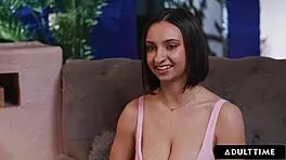 Adult Time - big natural tits teen 18+ Hailey Rose begs for breeding creampie from Max Fills