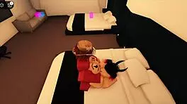 pink haired slut gets fucked by a big cock