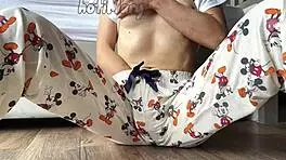 Skinny Teen 18+ with Small Tits Masturbates to Squirting Orgasm.