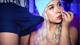 Wow! My Friend's Cock Got Hard as I Played with It!