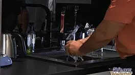 teen gives blowjob to grandpa and rides his cock