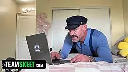 Delilah and Sona get raw blowjobs and assfucking from stepfathers!