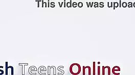 Holy cow, blonde British 18-year-old student sucks cock and swallows huge cum load!