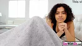 Petite Latina stepsis fixates on big cock. She can’t resist stepbro’s monster boner.