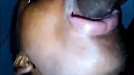 Watch this African teen slobber on my dick with her fat lips?