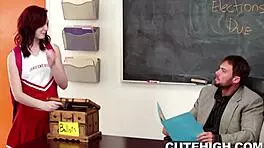 Skinny Petite Prom Queen Punished with Blowjob and Fucking