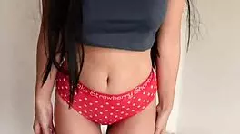 Brunette Stepsister Heats Up, Strips Naked, and We End Up Fucking