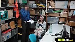 Cute Russian Migrant Shoplifter Teen Gets Punished In The Garage