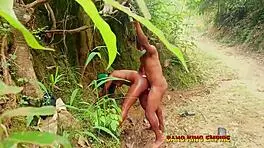 African Thick Baddie Fucked Hardcore Roadside by Big Black Cock Full Video