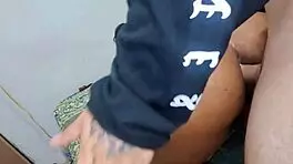 intense session with large ebony bottom